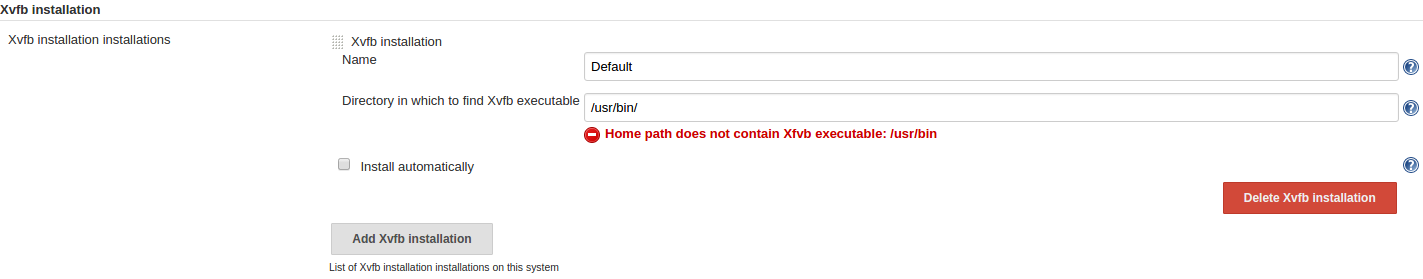 xvfbInstall