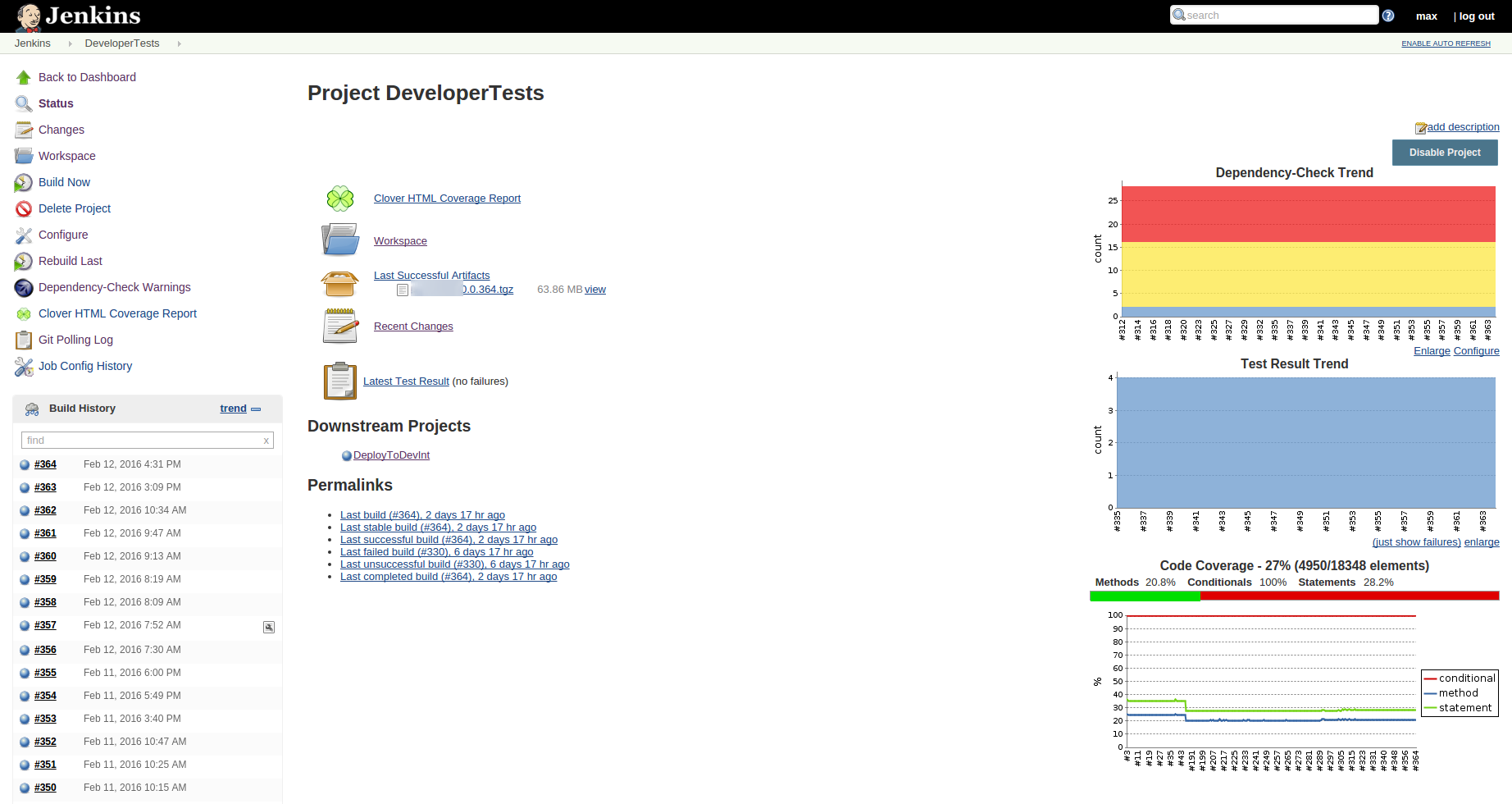 DeveloperTests Jenkins