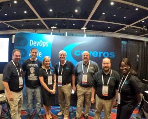 Coveros team at the STARWEST 2018 booth