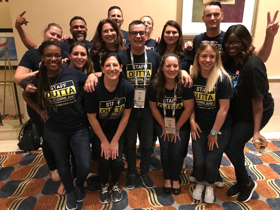 TechWell team poses at Agile Testing Days USA 2018